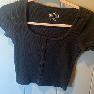 Black Hollister Buttoned Shirt